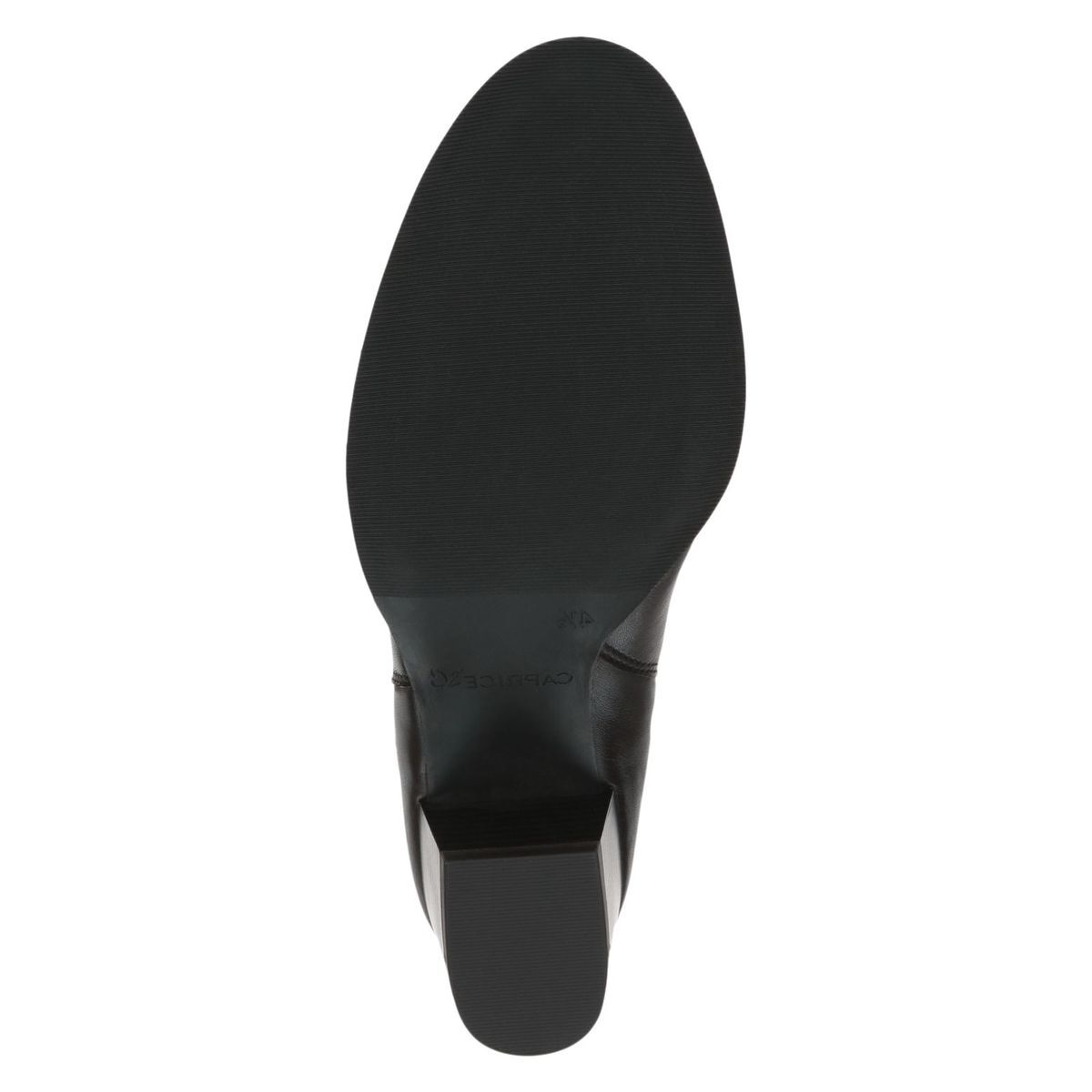Bottes en cuir marron foncé combiné, CAPRICE