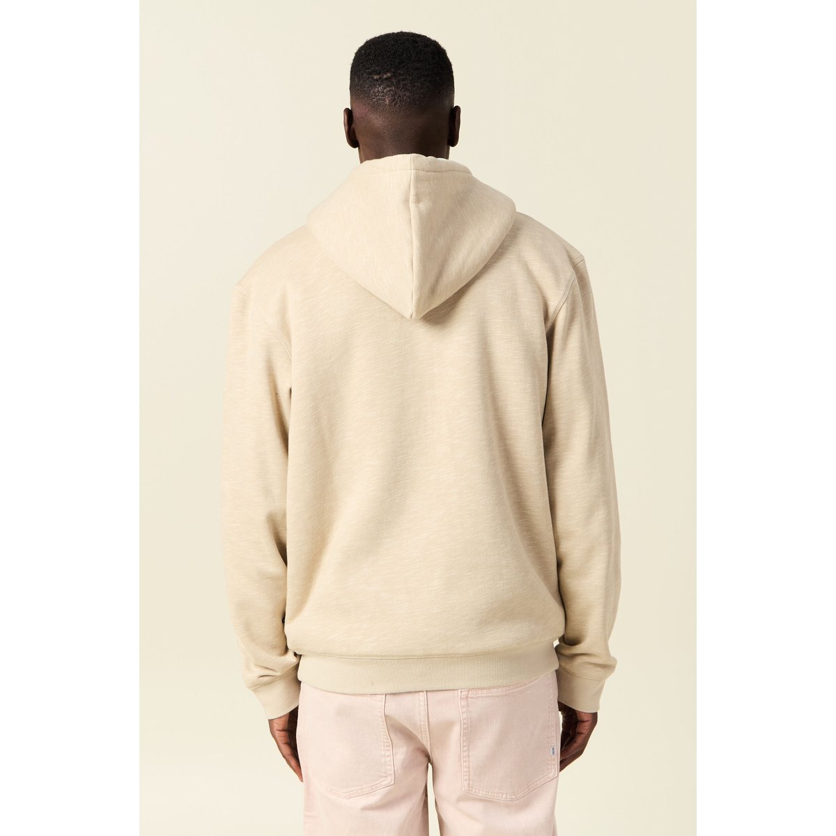 Sweat manches longues zippé beige, BONOBO
