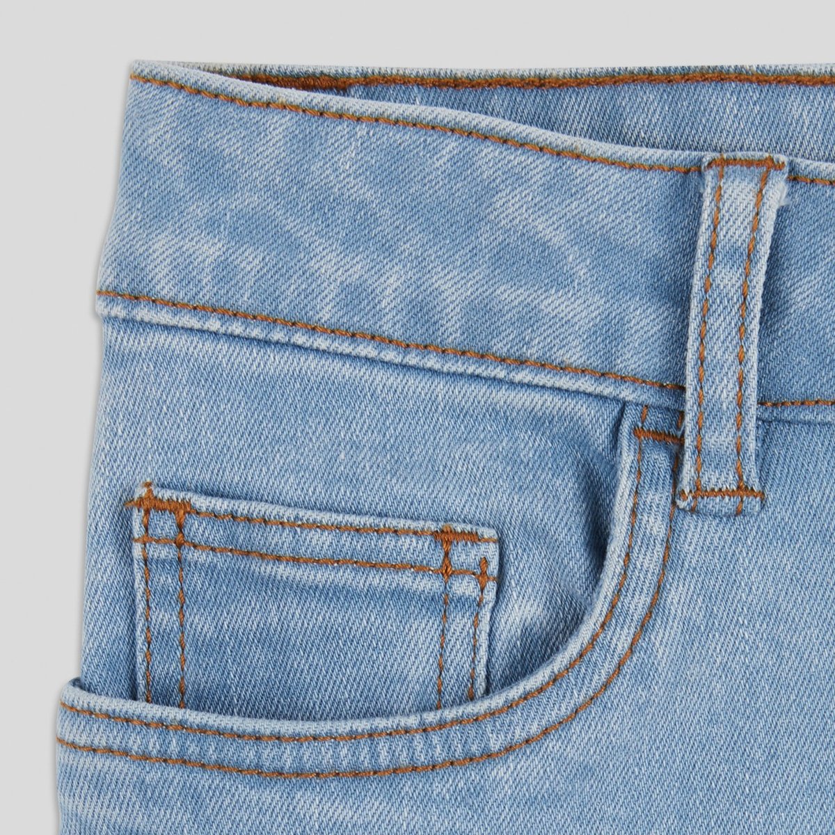 Jean flare en coton BIO, certifié OEKO-TEX bleach denim, MONOPRIX KIDS