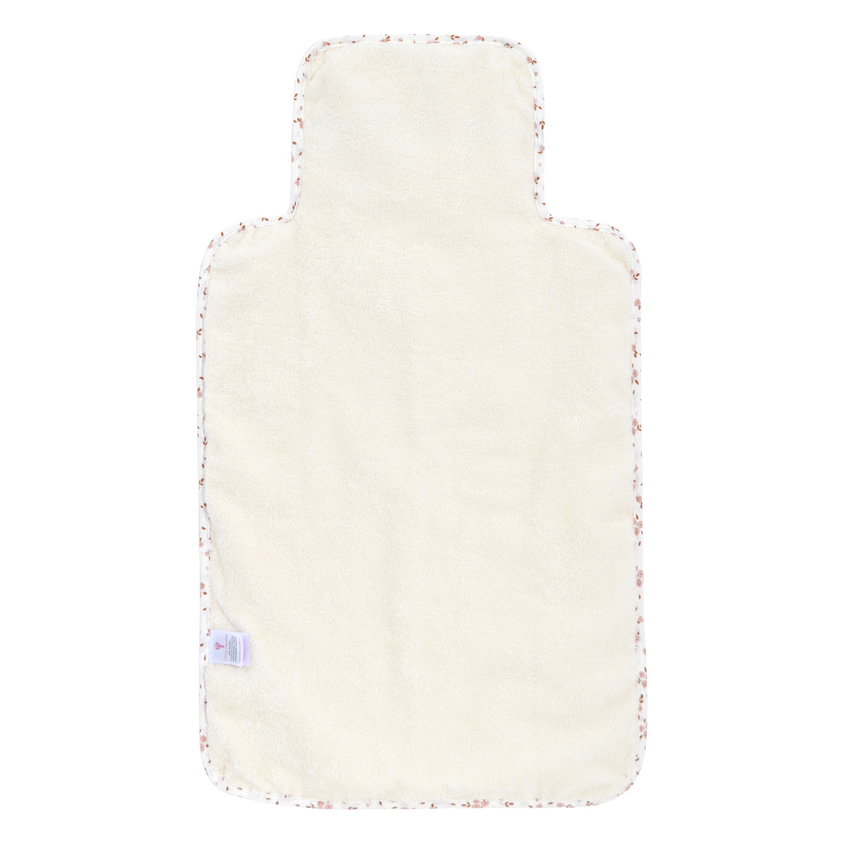Tapis à langer de voyage coton bio THAIS rose, LITTLE CREVETTE