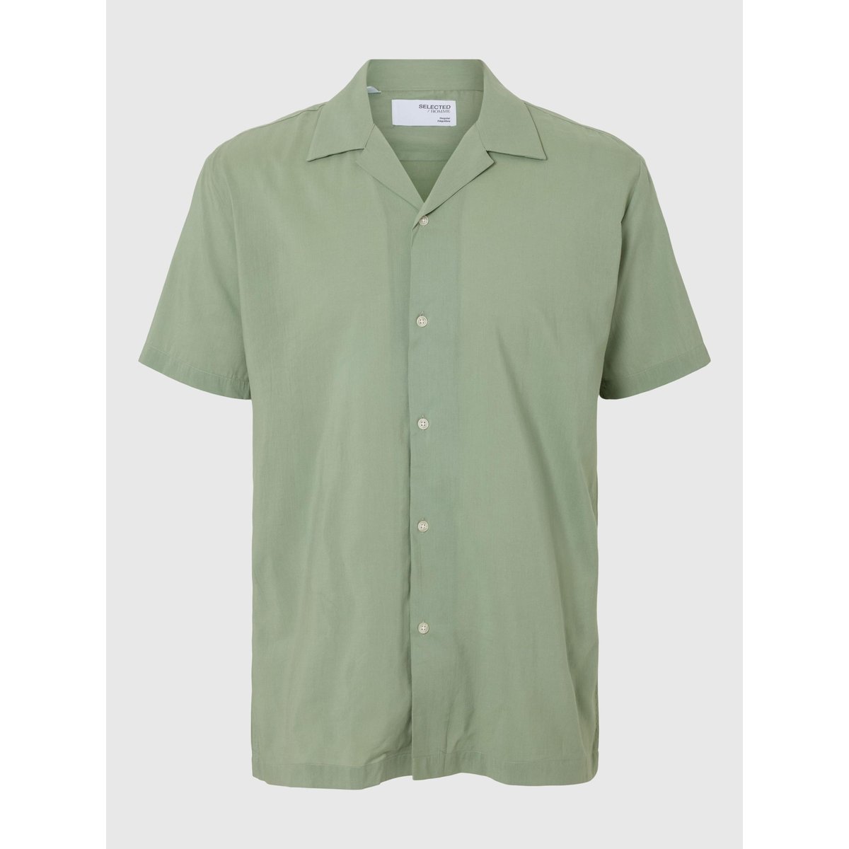 Col cubain Chemise iceberg green, SELECTED HOMME