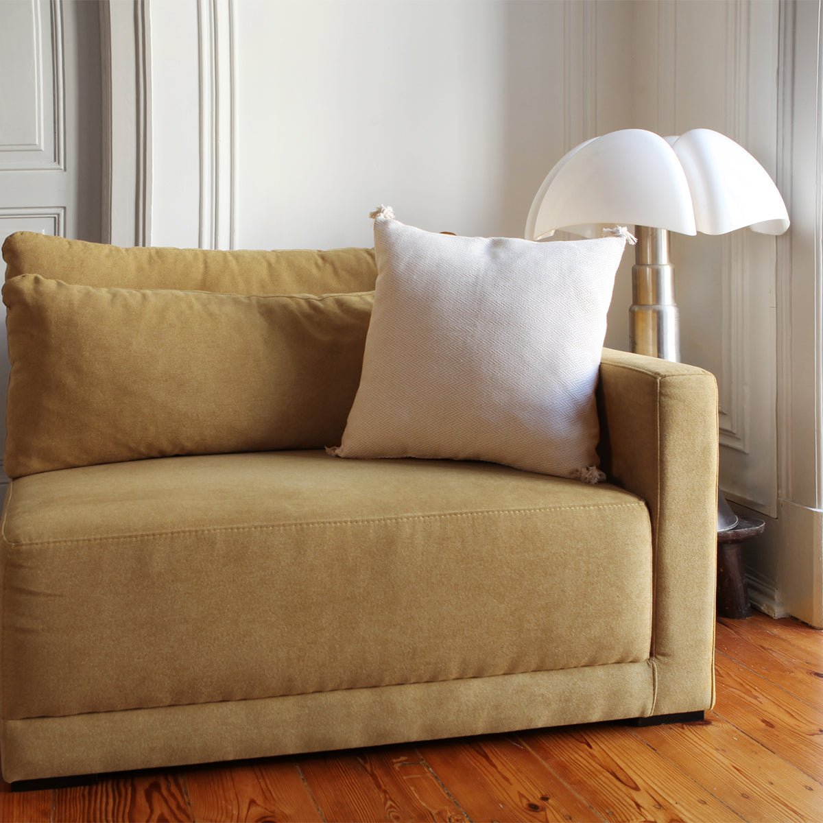 Coussin coton MEGEVE lin, FEBRONIE
