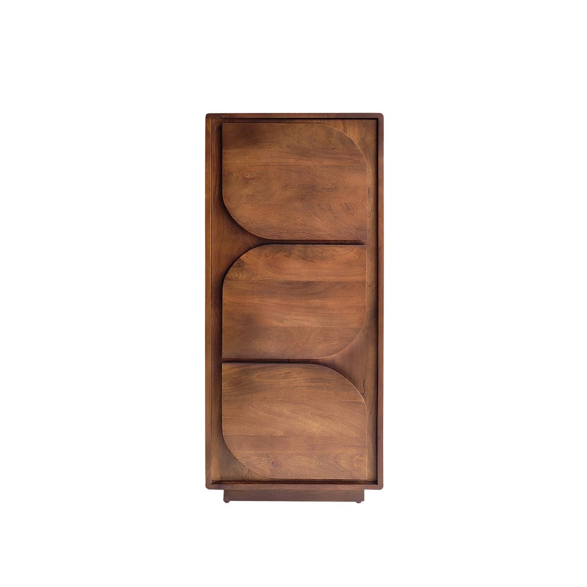 Armoire en bois de manguier LAURENT bois foncé, MADE IN MEUBLES 