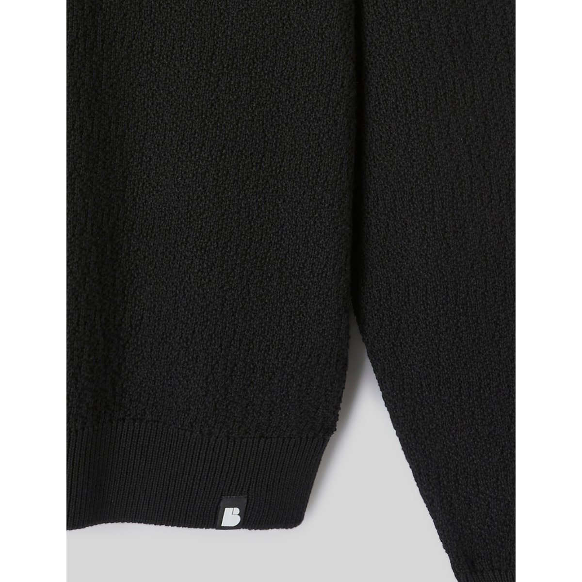 Pull maille fantaisie noir, BZB
