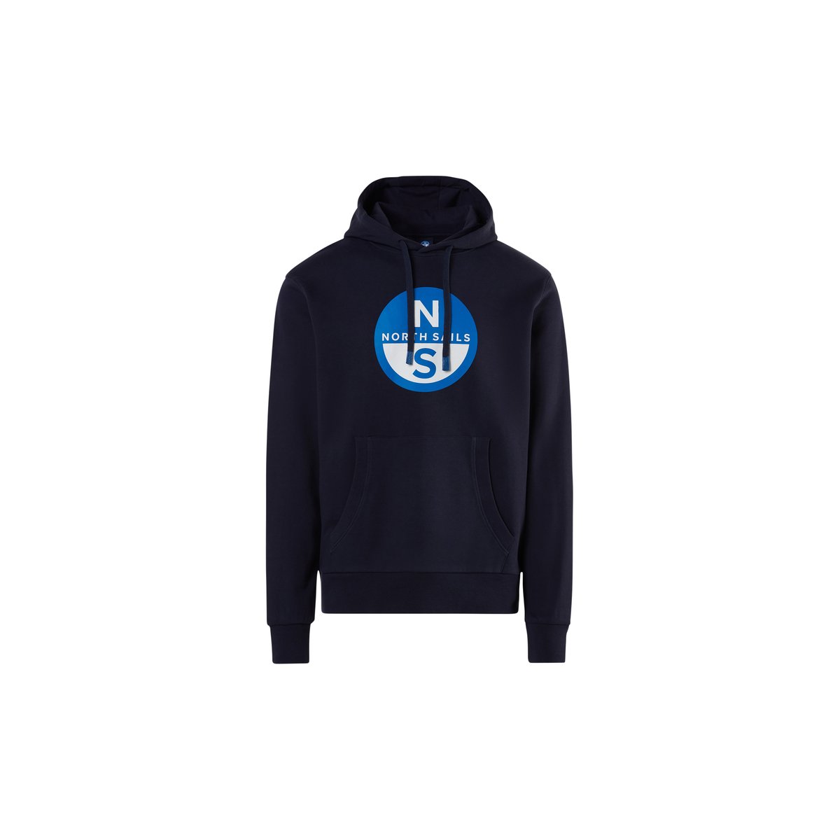 Sweat à capuche avec grand logo imprimé bleu marine, NORTH SAILS