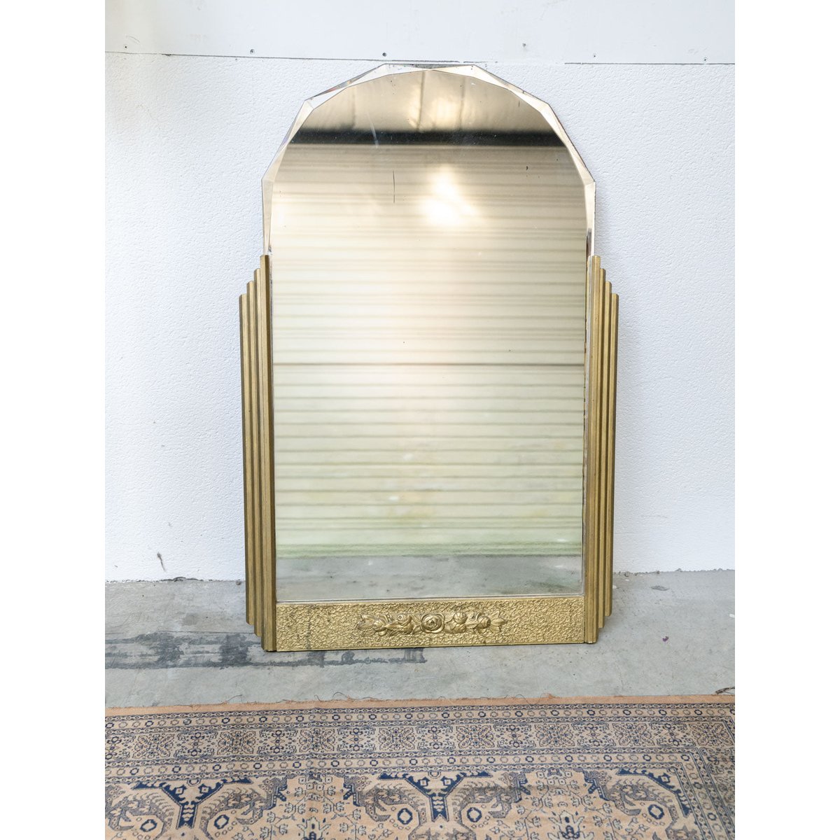 Miroir biseauté Igor N°1064 - Bon état doré, DEBONGOUT