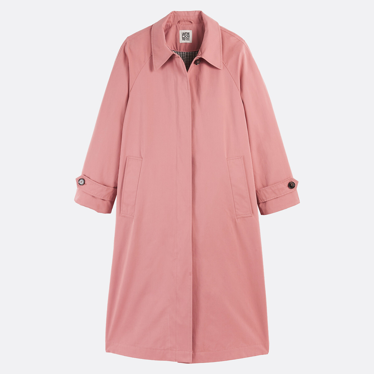 Trench oversize boutonné, Signature MAURICE bois de rose, LA REDOUTE COLLECTIONS