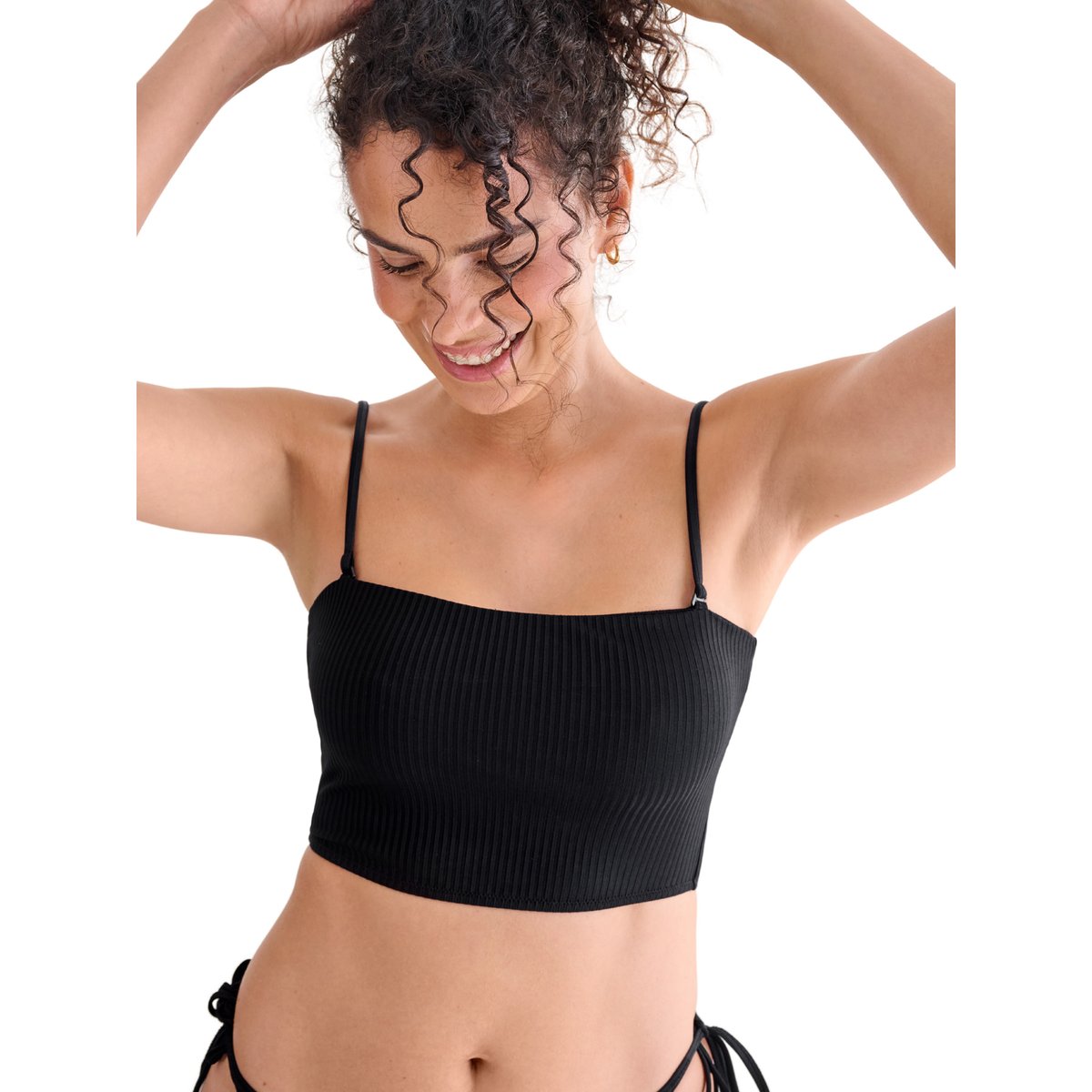 Haut maillot de bain bustier sans armatures FLORIDA noir, LISCA