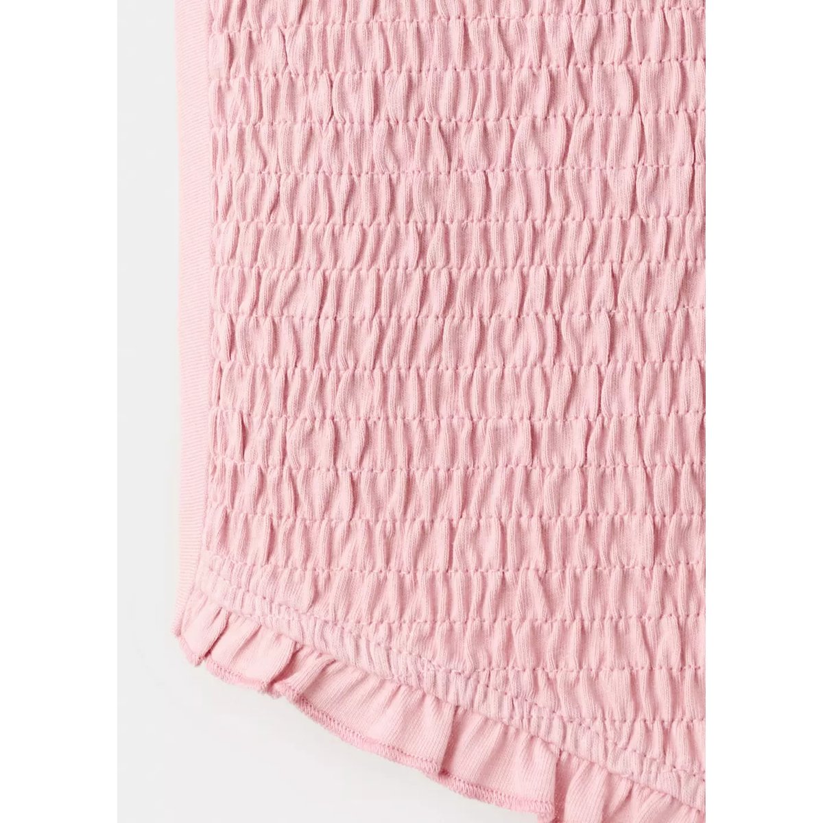 Top emmanchures américaines à fronces rose pastel, MANGO TEEN