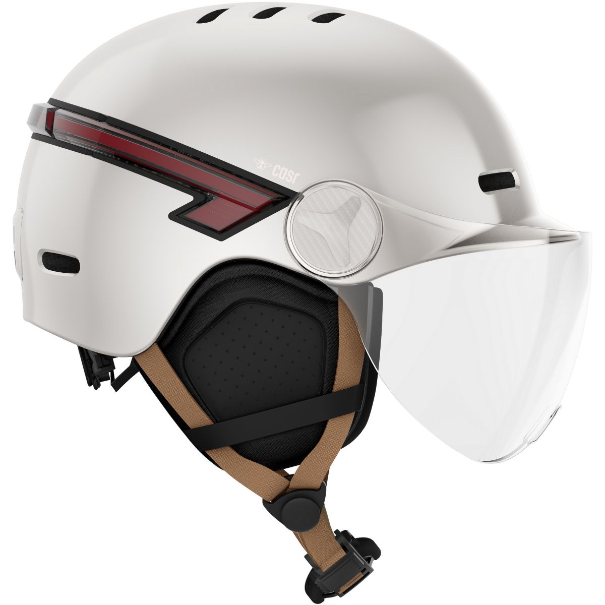 Casque trottinette Led Glow crème taille M crã¨me, CASR