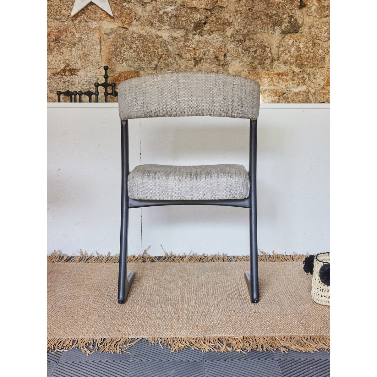 Paire de chaises Baumann Alma N°1384 - Bon état gris, DEBONGOUT
