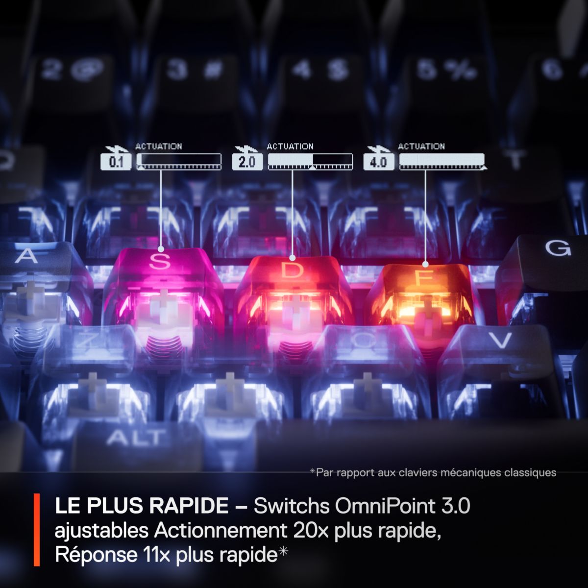 Clavier gamer sans fil APEX PRO TKL WL Gen 3 - FR couleur unique, STEELSERIES