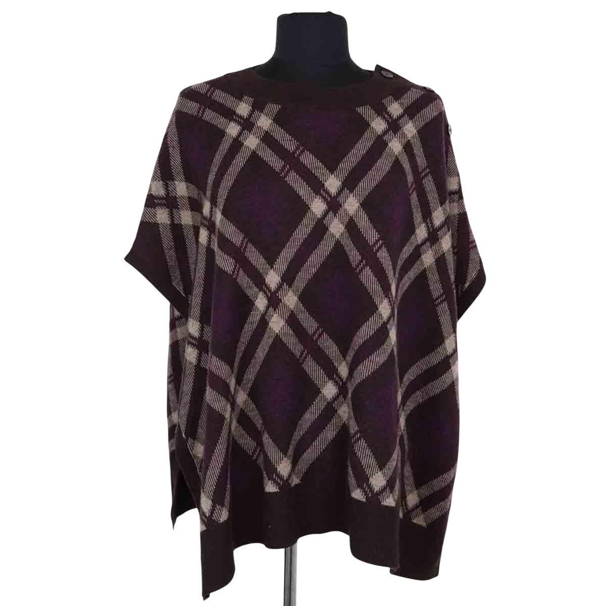 Poncho - Très Bon État marron, ERIC BOMPARD