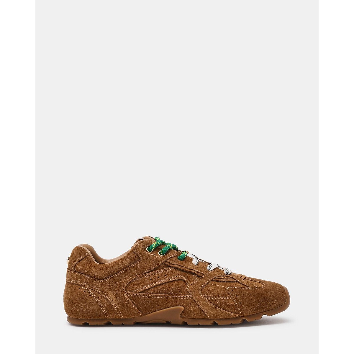 Baskets en cuir suède Asiel, double lacets camel, STEVE MADDEN