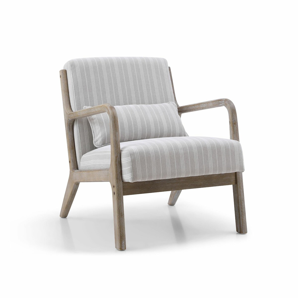 Ezra Chenille Stripe Armchair natural, SO'HOME