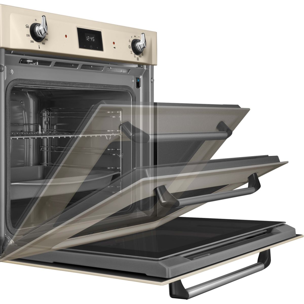 Four encastrable SOP6900TP - Pyrolyse - Chaleur tournante - Porte froide couleur unique, SMEG