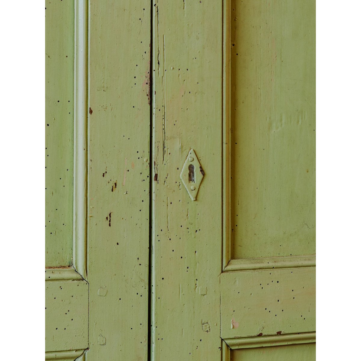 Bonnetière en bois vert Blandine N°473 - Bon état vert, DEBONGOUT