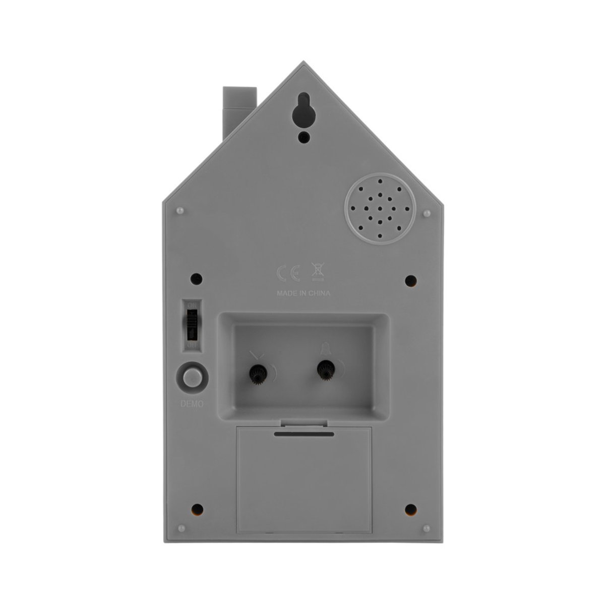 Réveil en plastique avec coucou- ALARM MODERN CUCKOO gris, KARLSSON