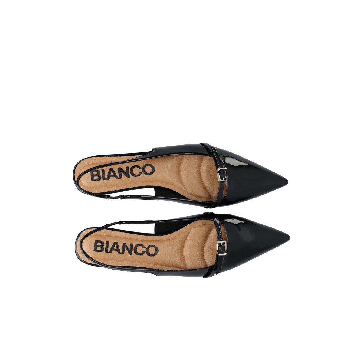 Chaussures À Bride Arrière noir - blackpatent, BIANCO