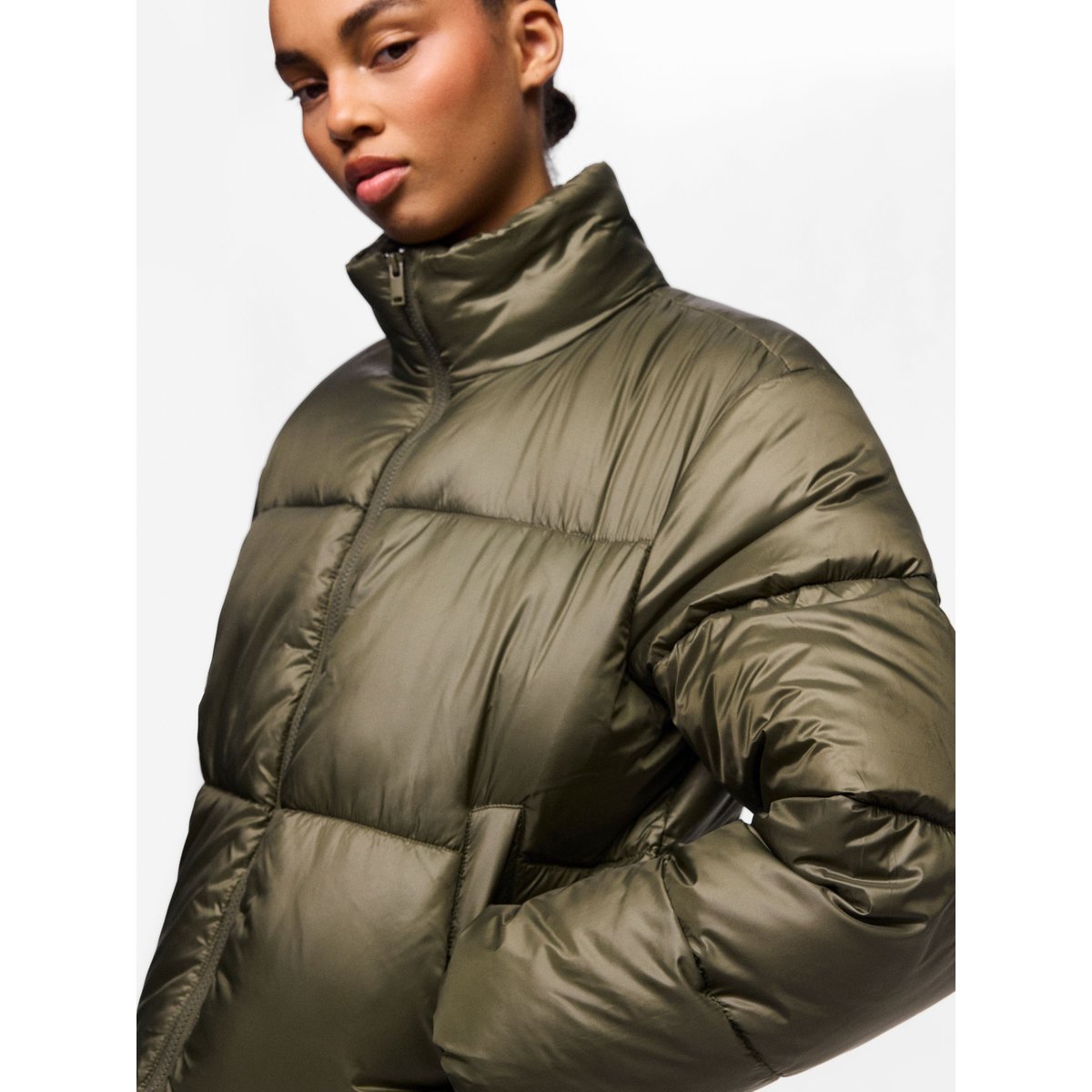 Veste Rembourrée ivy green, PIECES