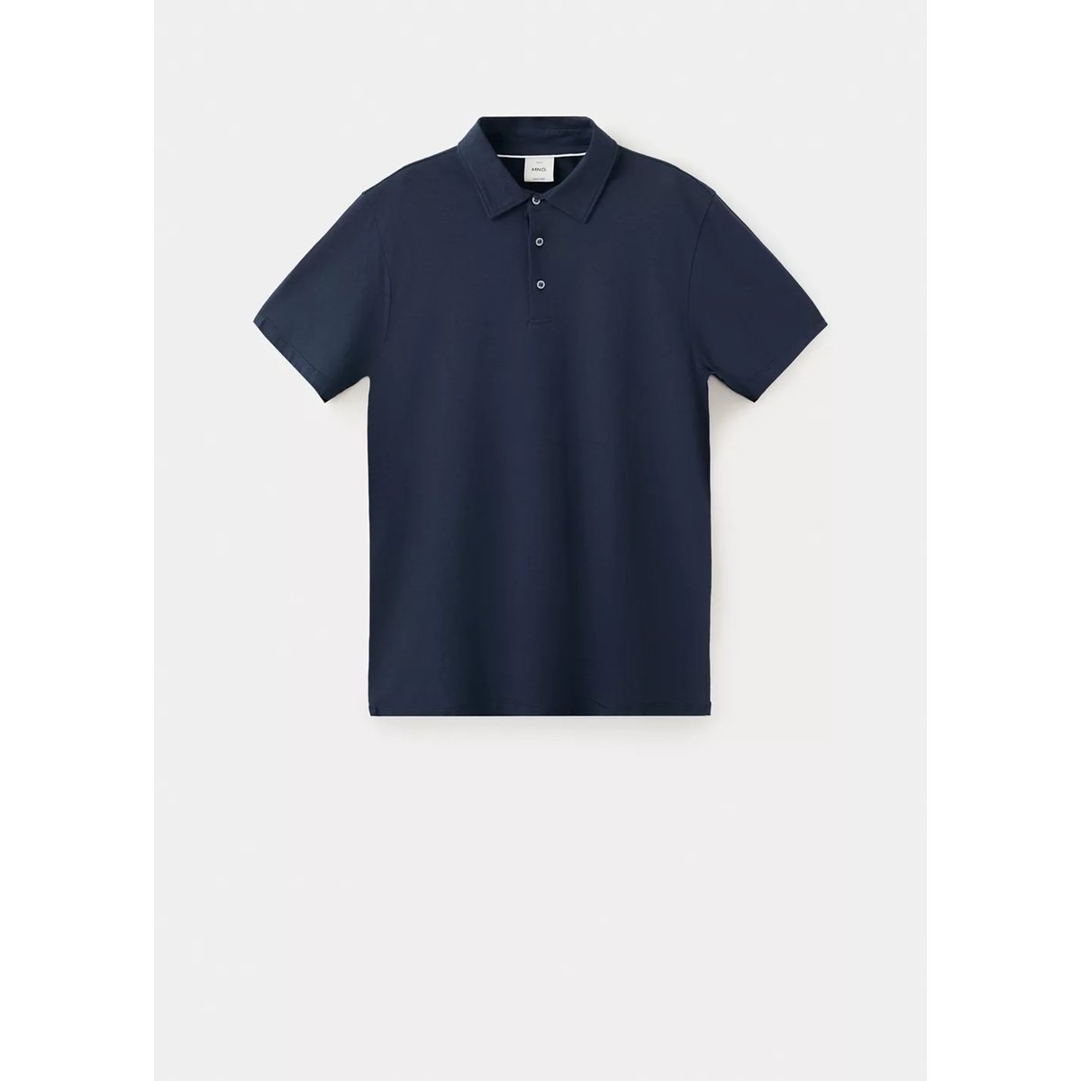 Polo slim-fit 100 % coton bleu marine, MANGO MAN