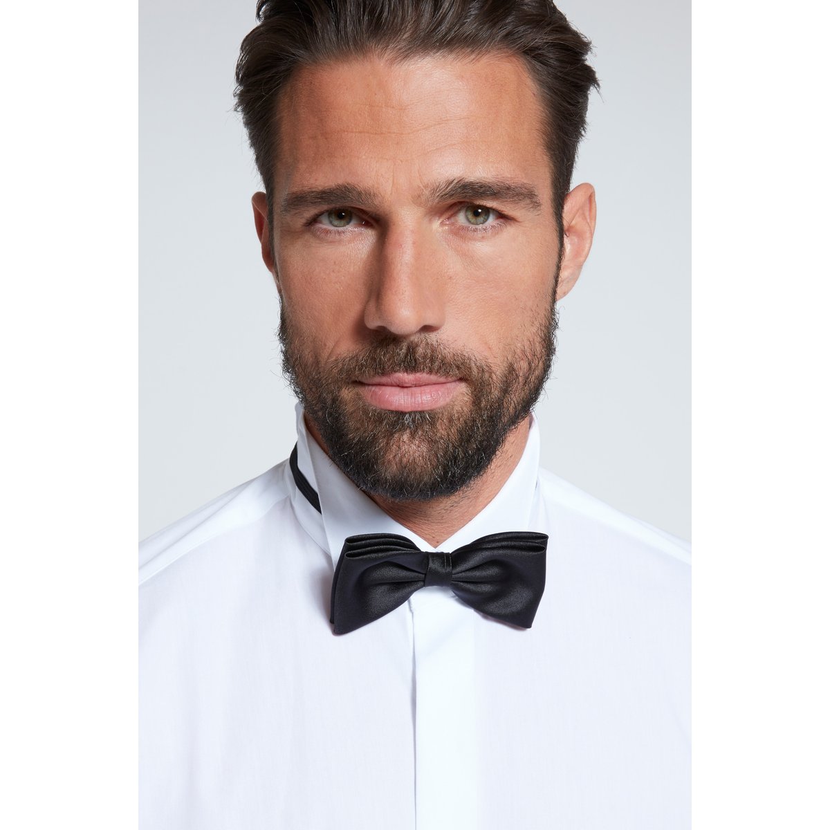 Chemise de smoking , style business blanc neige, JP1880