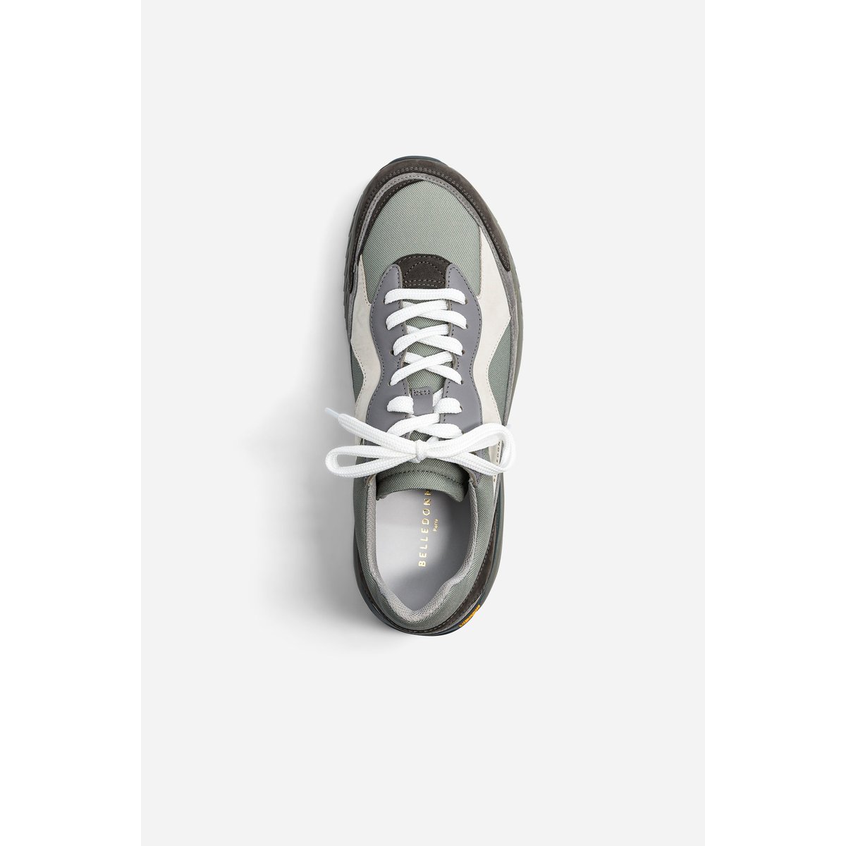Basket suède et nylon B9 gris, BELLEDONNE