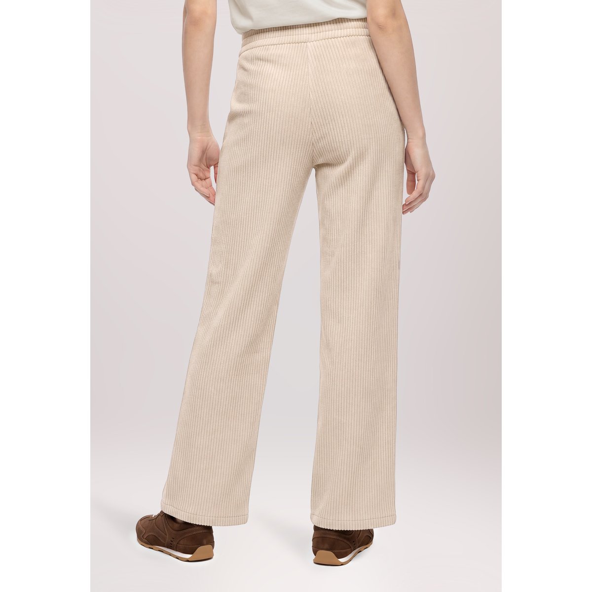 Pantalon palazzo à élastique gris, CARTOON