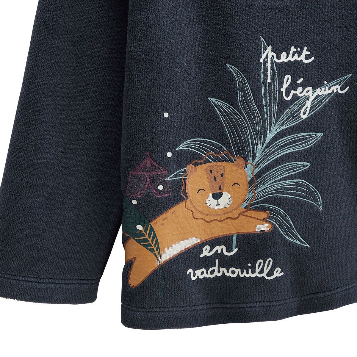 Lot de 2 pyjamas enfant 2 pièces en velours Charly bleu, PETIT BEGUIN