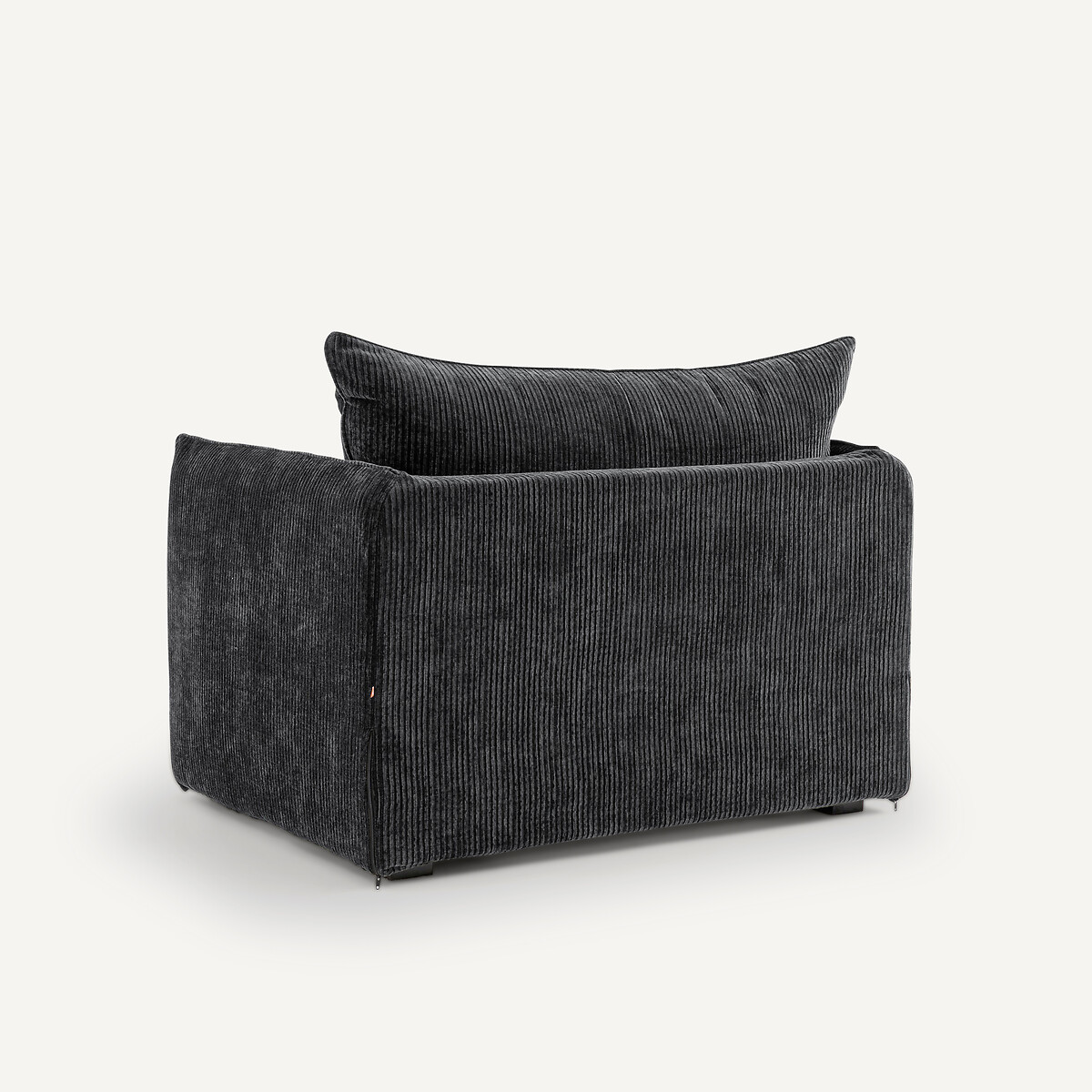 Fauteuil velours côtelé, Néo Chiquito anthracite, AM.PM