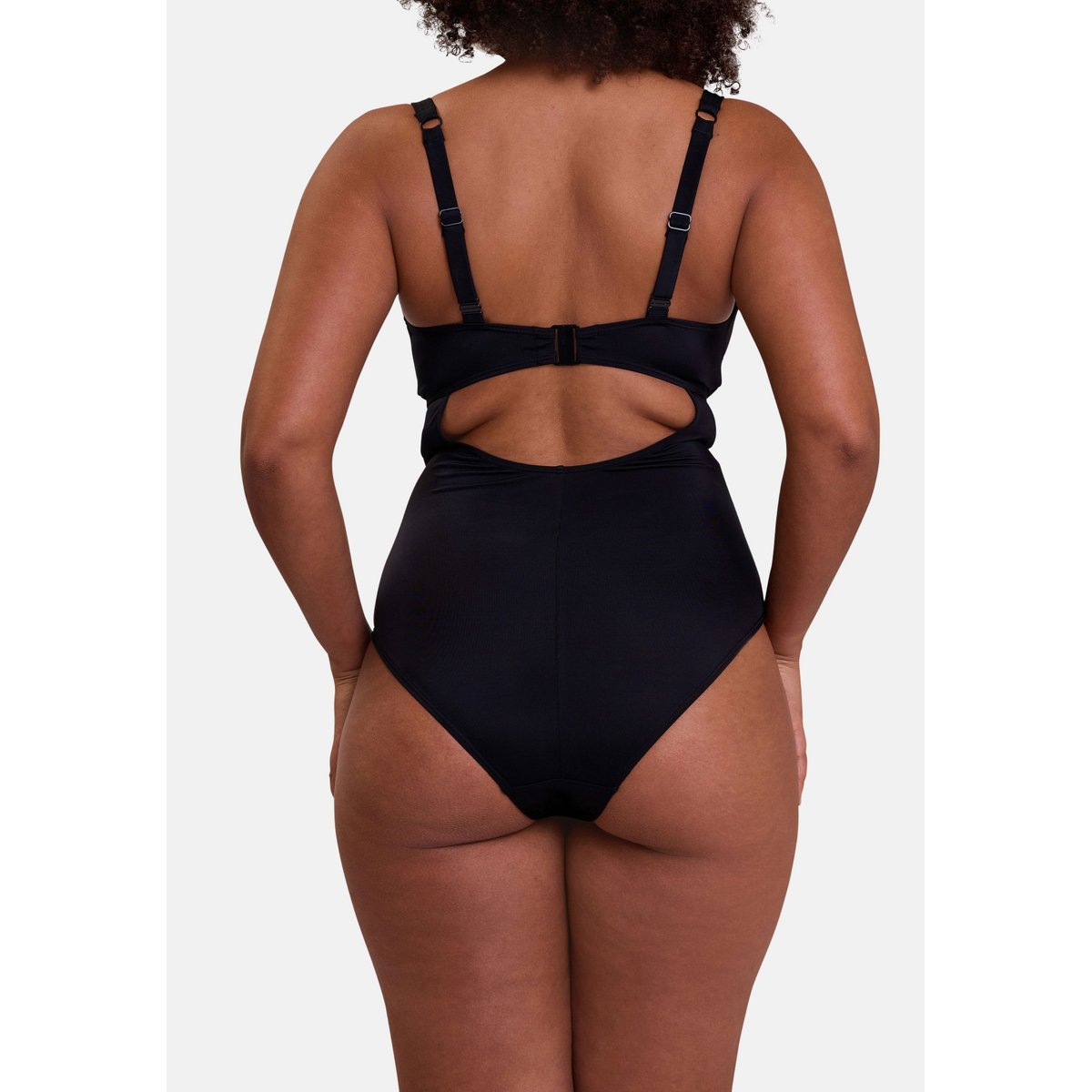 Maillot de bain 1 pièce gainant Aruba noir, SANS COMPLEXE