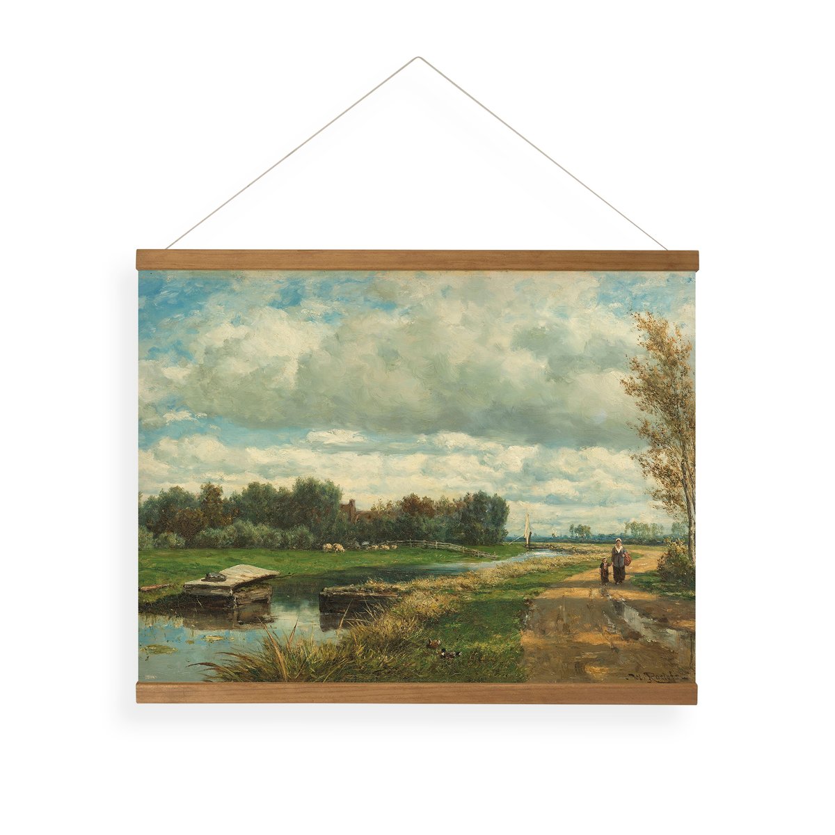 Kakemono affiche Paysage de Hollande multicolore, ART FOR THE HOME