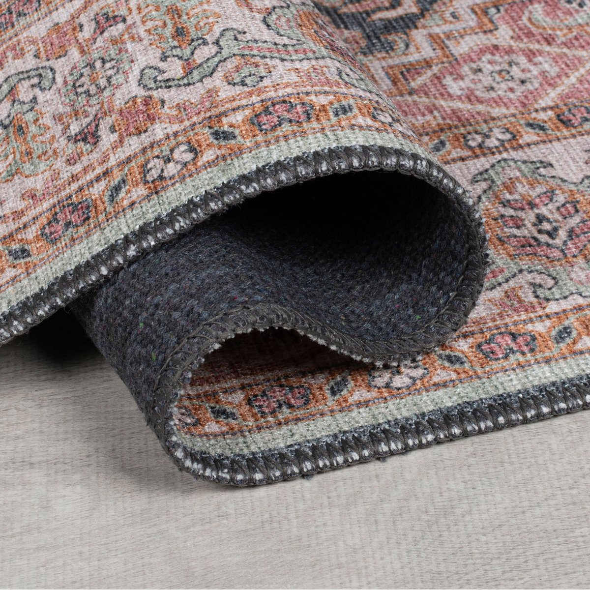 Tapis lavable de couloir BRIONY rose, FLAIR RUGS
