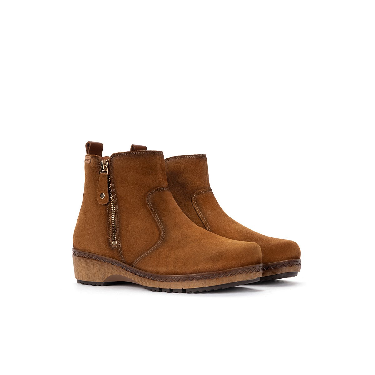 Bottines plates cuir Granada brandy, PIKOLINOS