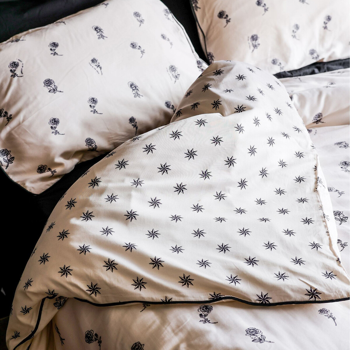 Rock & Rose Duvet Cover and Pillowcase Set cream, ROCKETT ST GEORGE