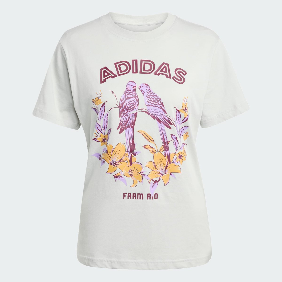 T-Shirt Adidas X Farm Graphic 2 T-Shirt Adidas X Farm Graphic 2 ash silver, ADIDAS SPORTSWEAR