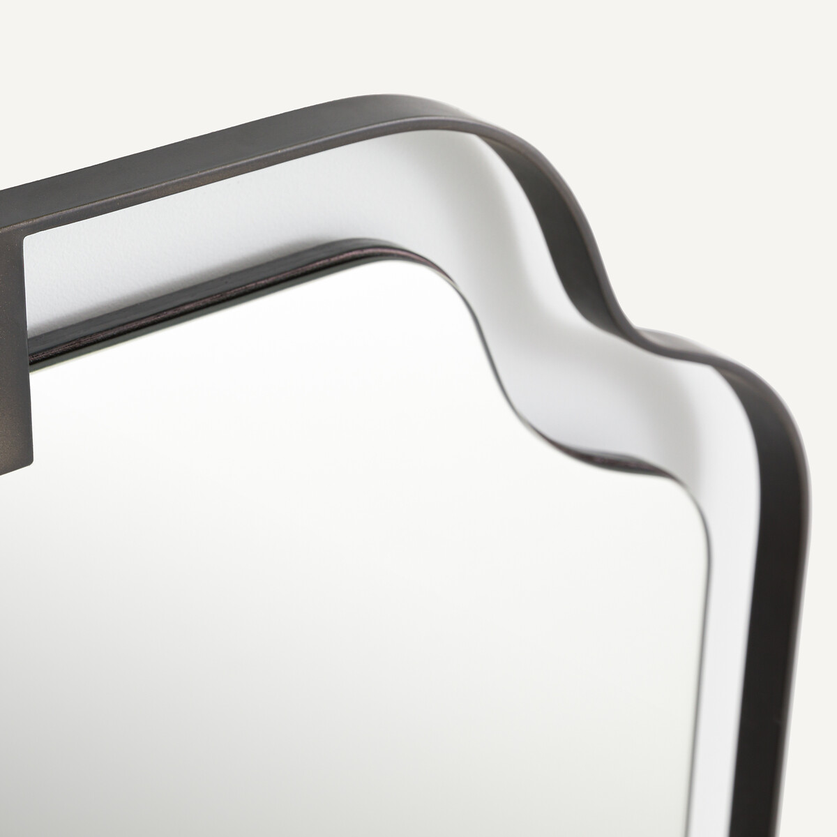 Miroir style années 30, en métal fer gun métal, hauteur 110 cm, EYLEEN gun métal, AM.PM