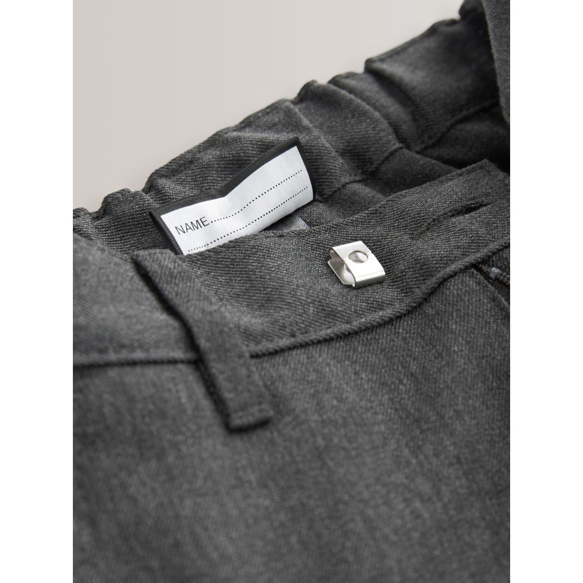 Pantalon d'école long à taille standard gris, NEXT