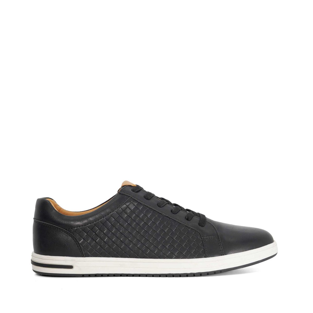 Baskets tissées à lacets - TEZZY WEAVE black-synthetic, DUNE LONDON