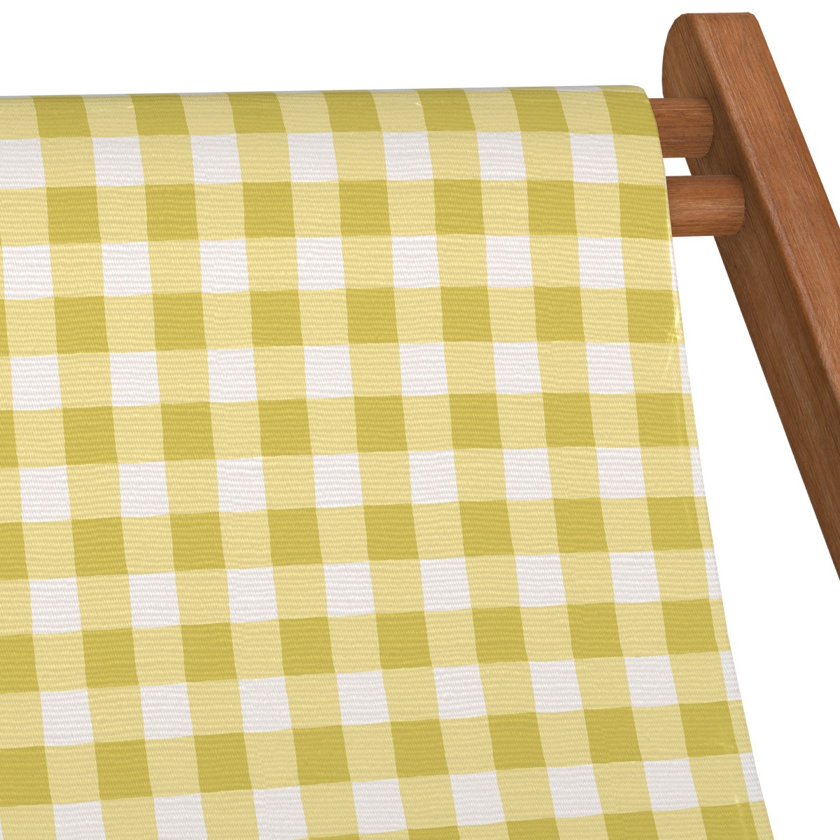 Chilienne en eucalyptus et toile outdoor, LISETTE jaune, VENT DE BOHÈME