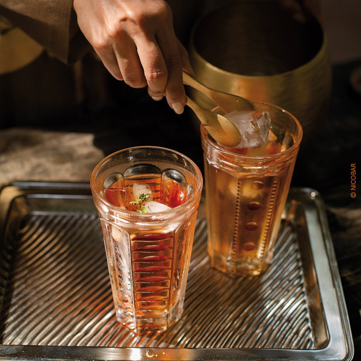 Coffret 4 long drinks 2x2, SAGA transparent, LA ROCHERE