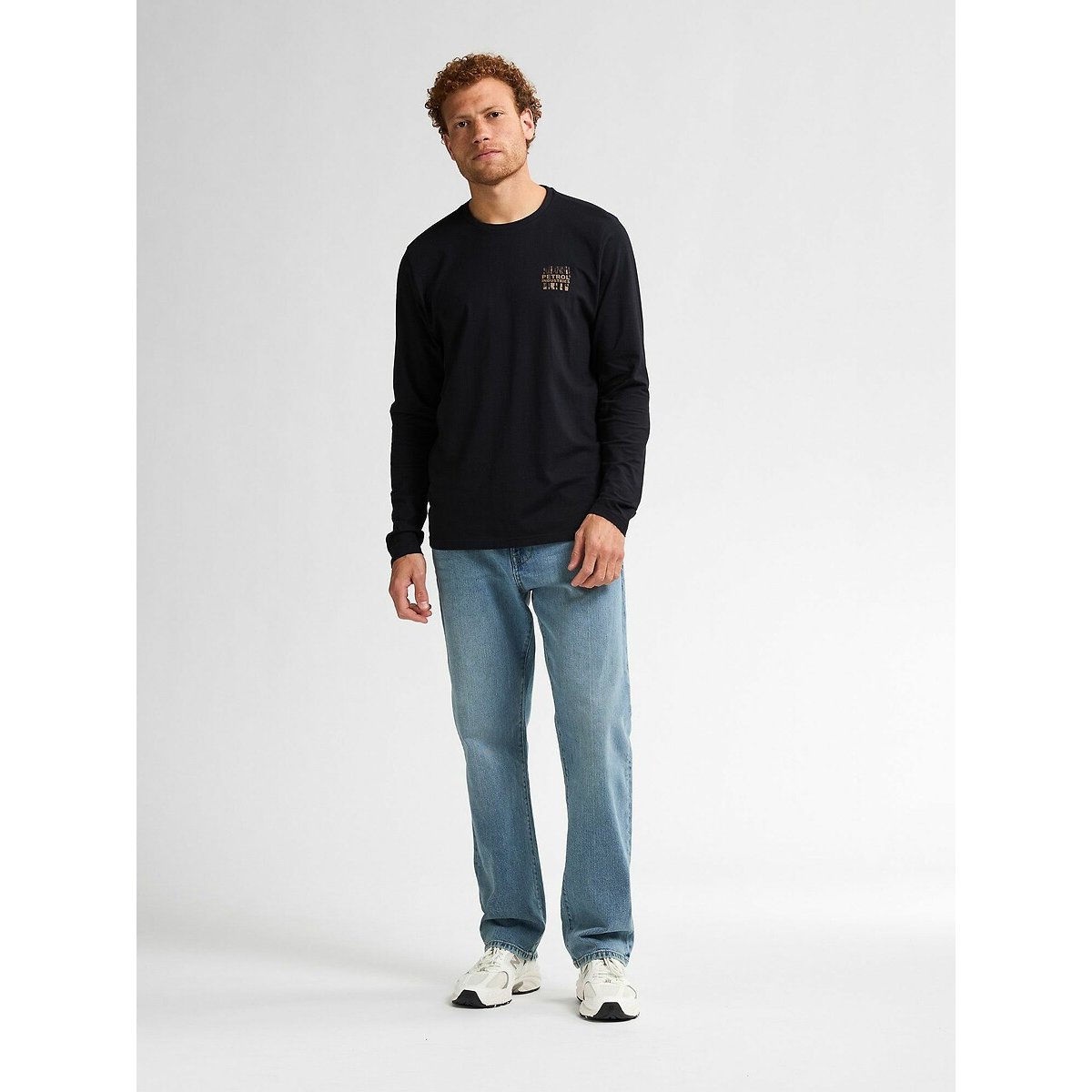 Long Sleeve T-Shirt with Chest Logo black, PETROL INDUSTRIES