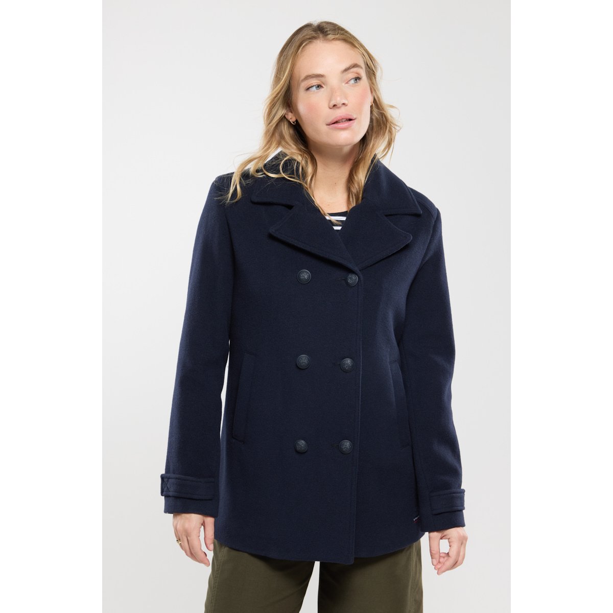 Caban en velours de laine PENFRET rich navy, ARMOR-LUX