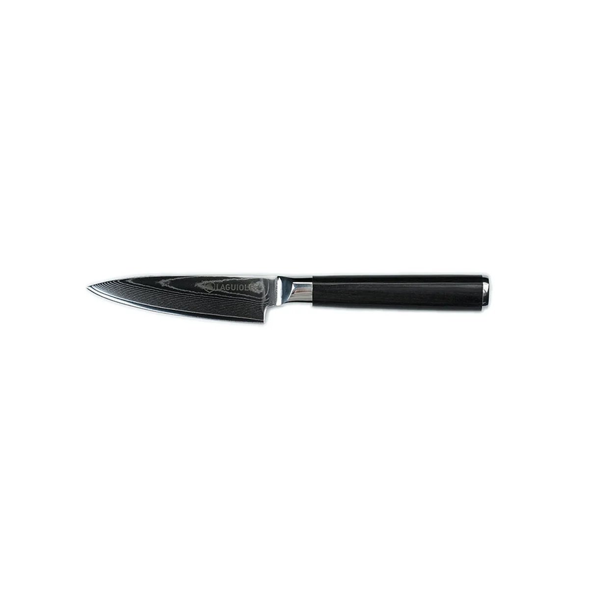 Couteau à légumes Damas 21 cm avec étui - Core noir, LAGUIOLE CUISSON