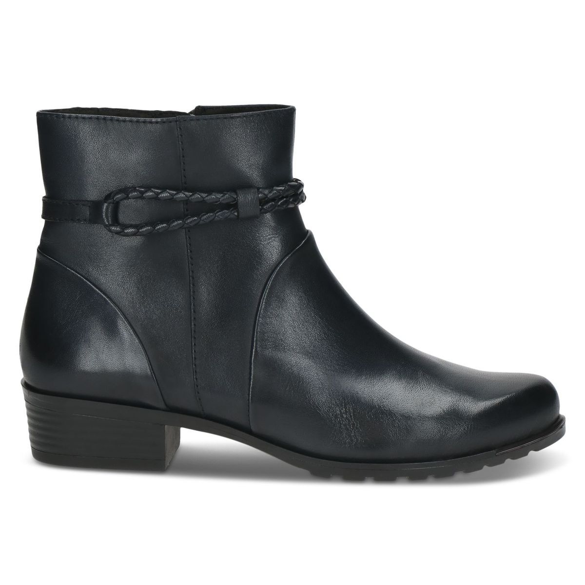 Bottine en cuir bleu océan nappa, CAPRICE
