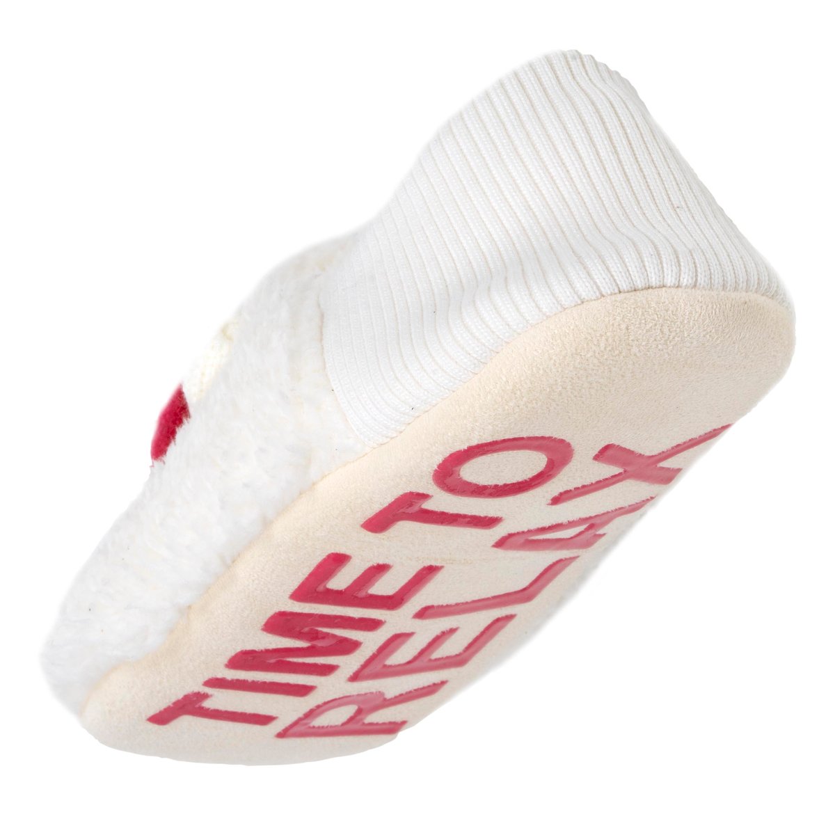 Chaussettes d'intérieur sherpa, picots antidérapants blanc, ISOTONER
