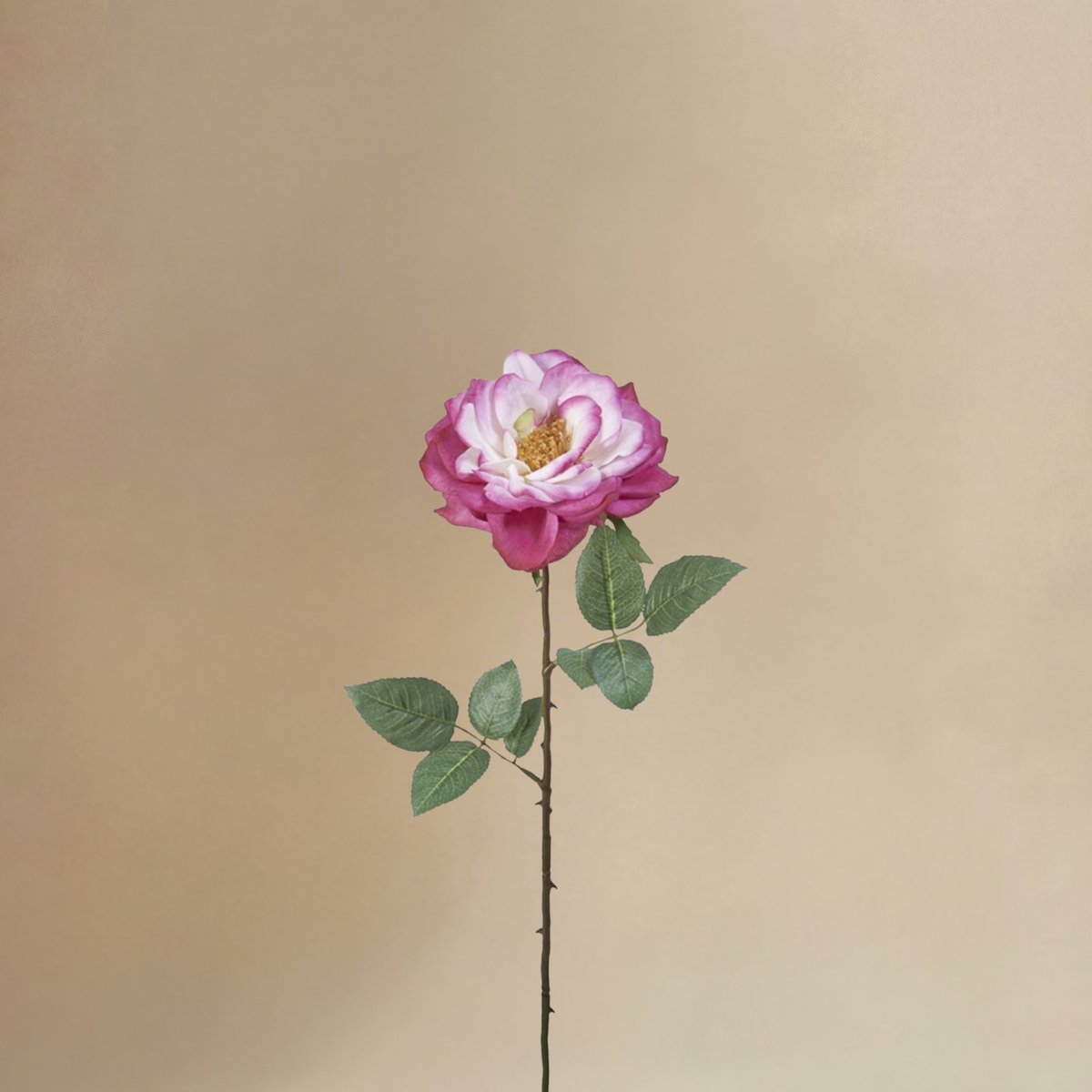 Bouquet de 12 tiges de roses artificiel H64 rose, SIA