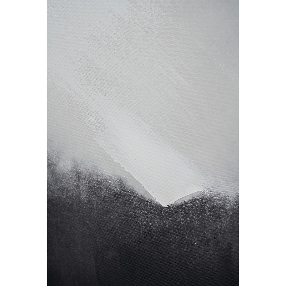 80 x 80cm Monochrome Abstract Square Canvas with Black Frame black/white, ÉDITÉ