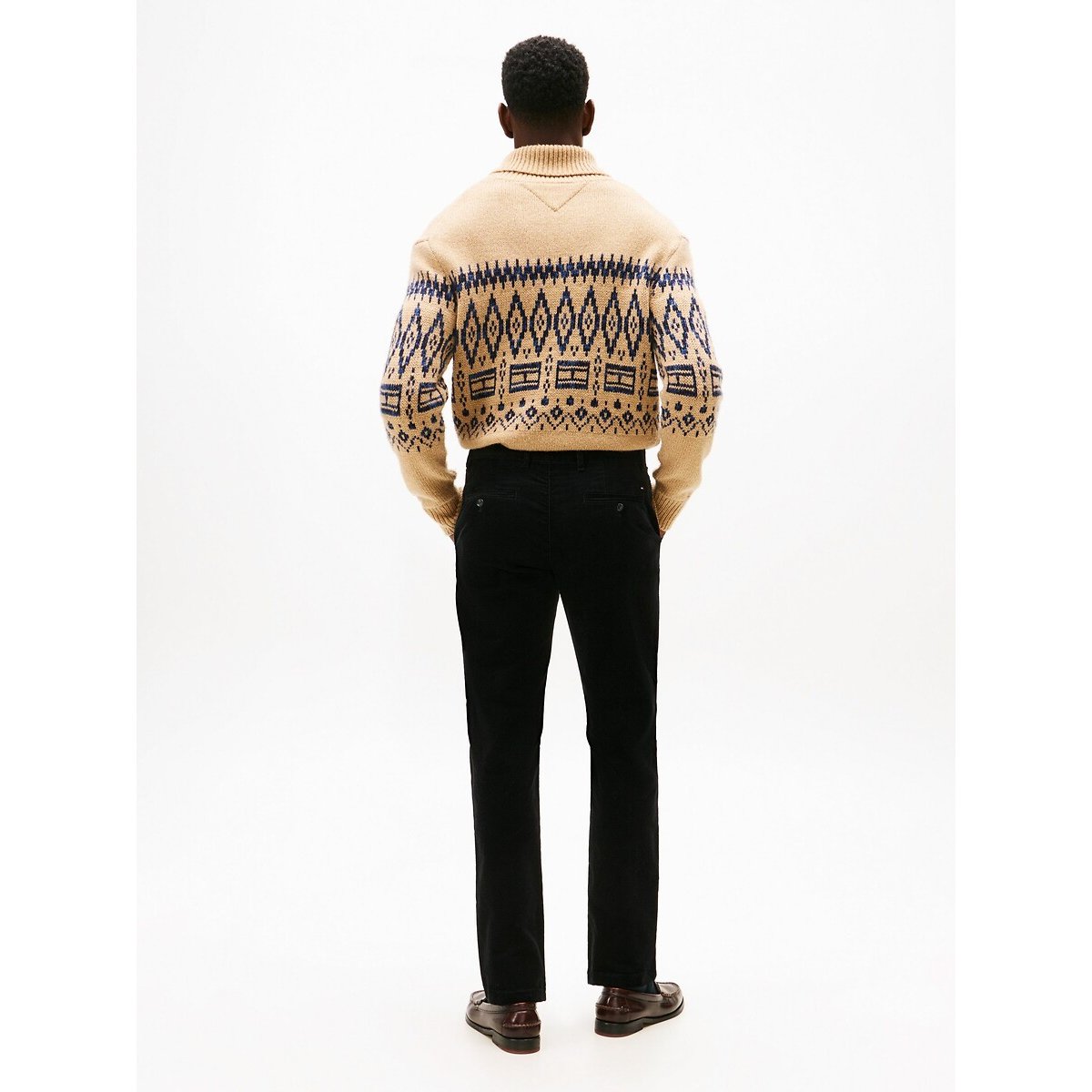 Pantalon chino Denton velours noir, TOMMY HILFIGER
