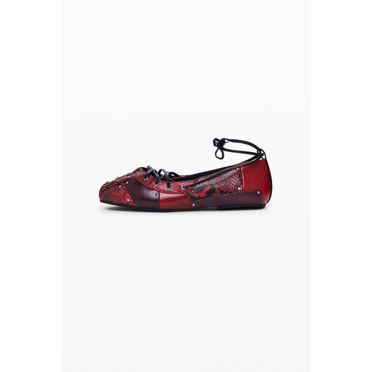 Ballerine à cordes rouge, DESIGUAL